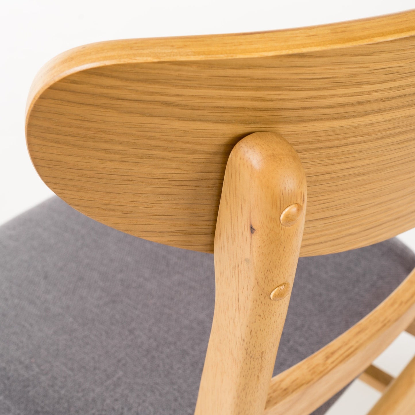 Chaise de salle à manger Abrielle en bois d'acacia rembourré, style moderne du milieu du siècle, par Christopher Knight Home (lot de 2)