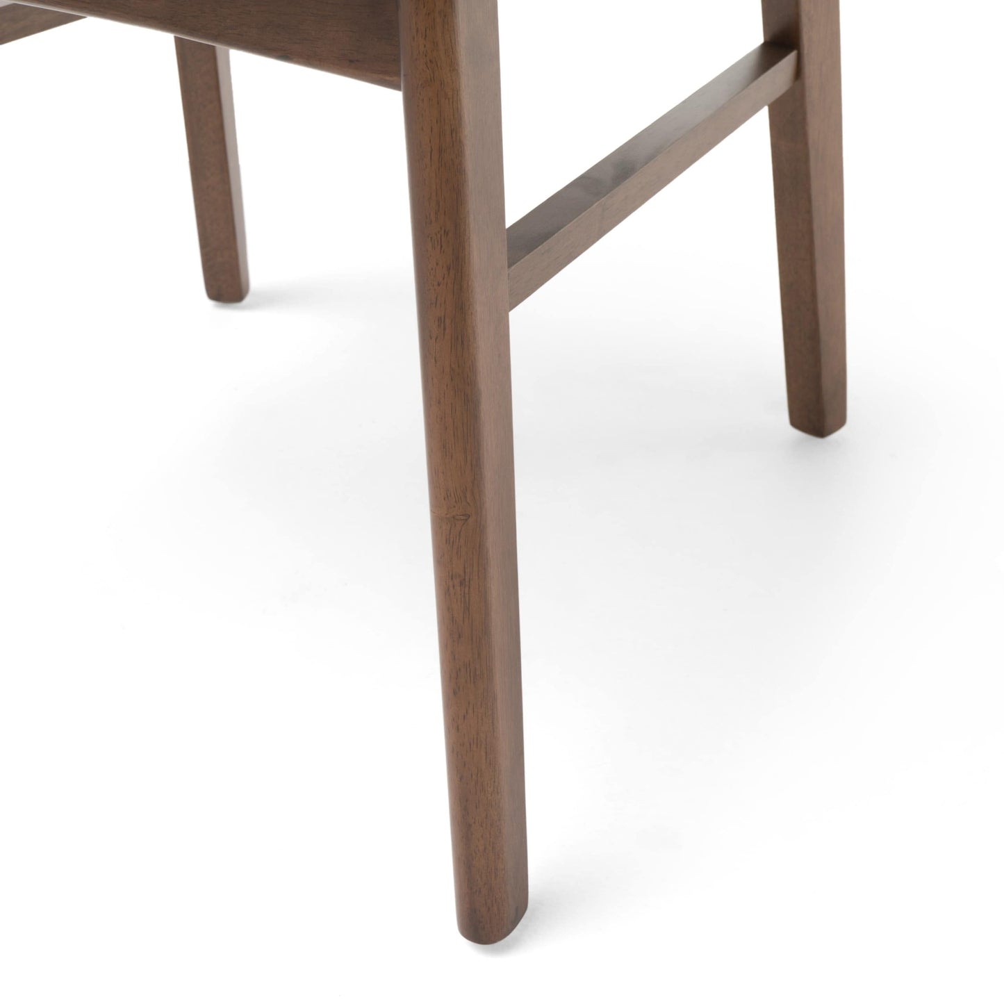 Chaise de salle à manger Abrielle en bois d'acacia rembourré, style moderne du milieu du siècle, par Christopher Knight Home (lot de 2)