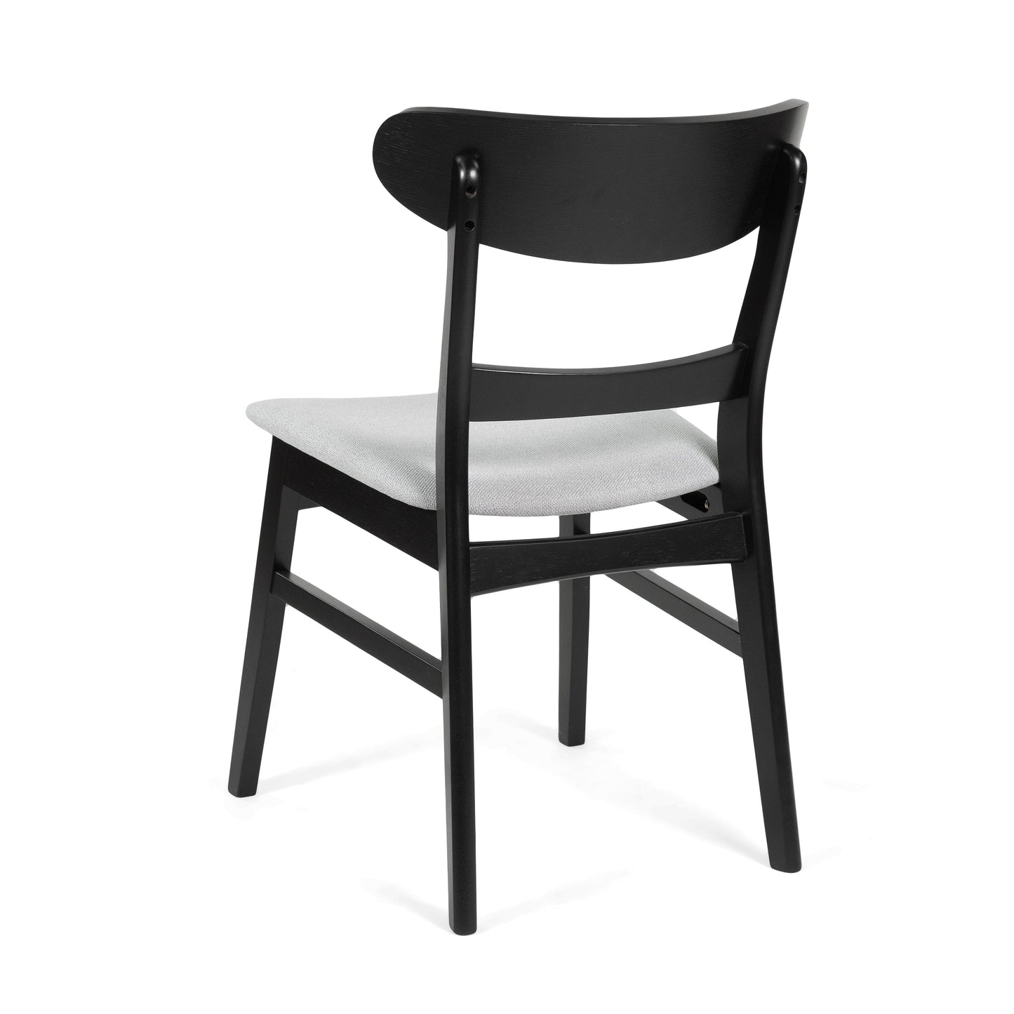 Chaise de salle à manger Abrielle en bois d'acacia rembourré, style moderne du milieu du siècle, par Christopher Knight Home (lot de 2)