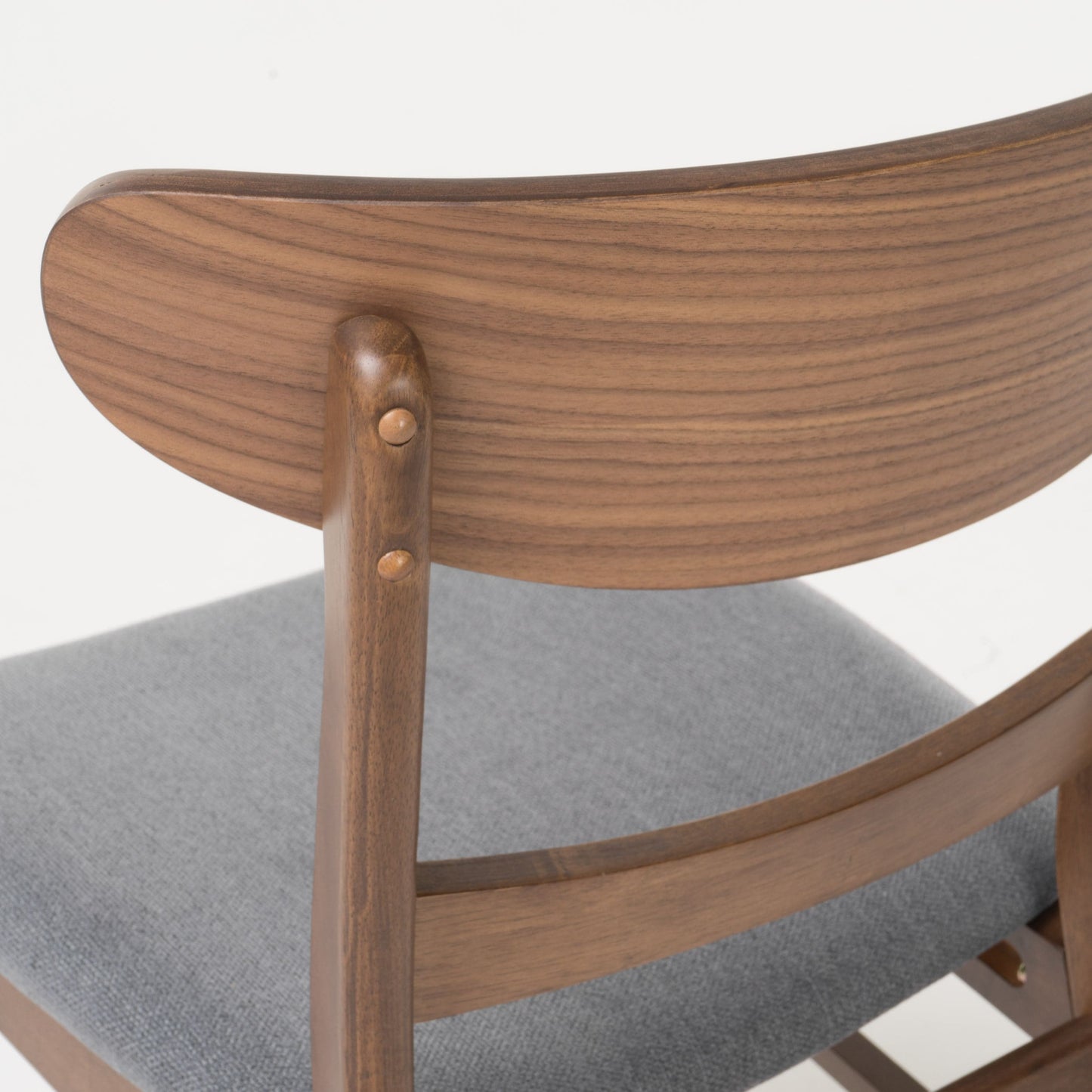 Chaise de salle à manger Abrielle en bois d'acacia rembourré, style moderne du milieu du siècle, par Christopher Knight Home (lot de 2)