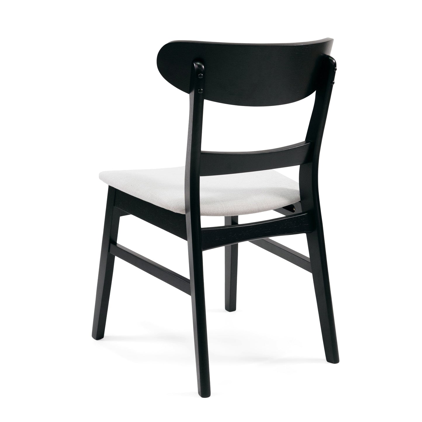 Chaise de salle à manger Abrielle en bois d'acacia rembourré, style moderne du milieu du siècle, par Christopher Knight Home (lot de 2)