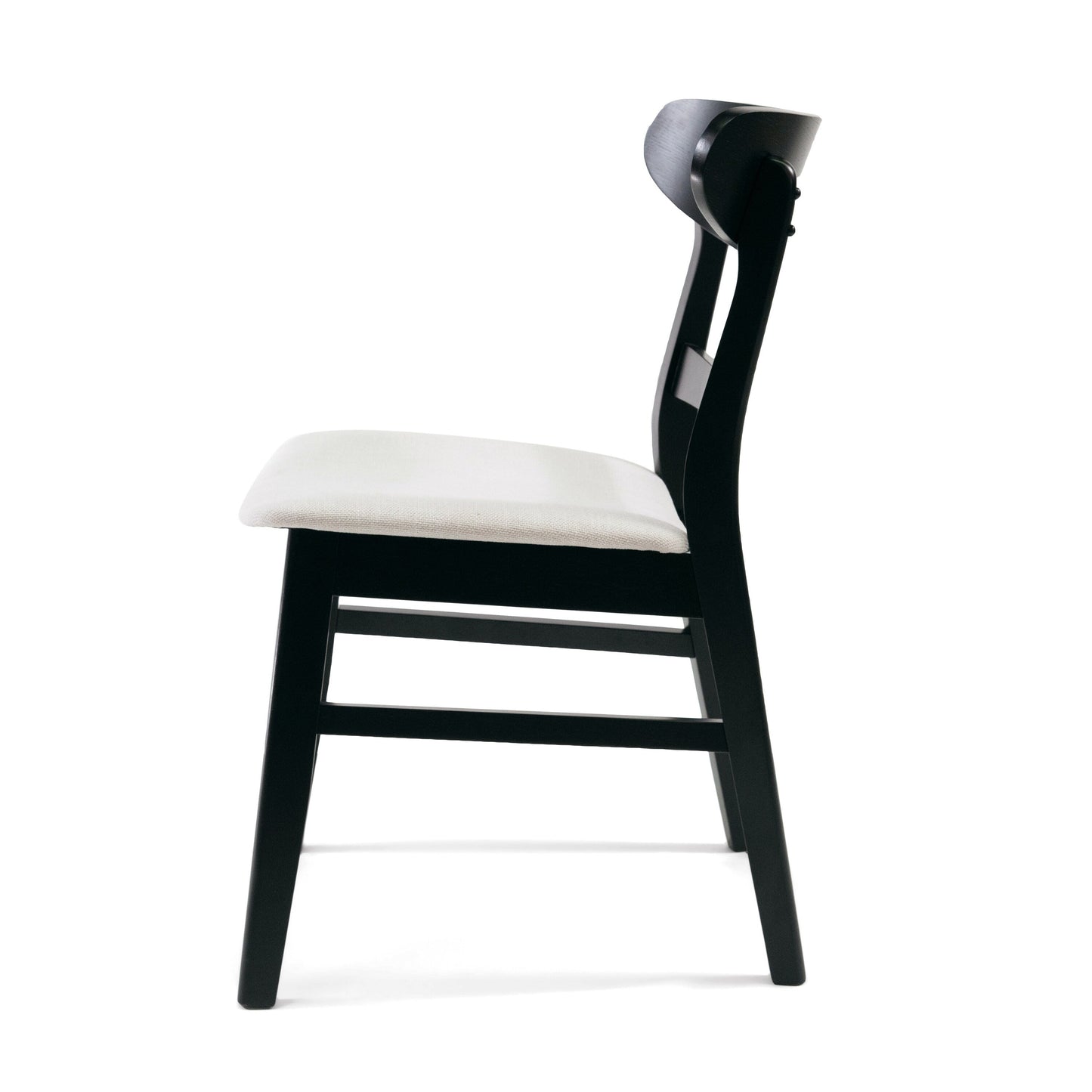 Chaise de salle à manger Abrielle en bois d'acacia rembourré, style moderne du milieu du siècle, par Christopher Knight Home (lot de 2)