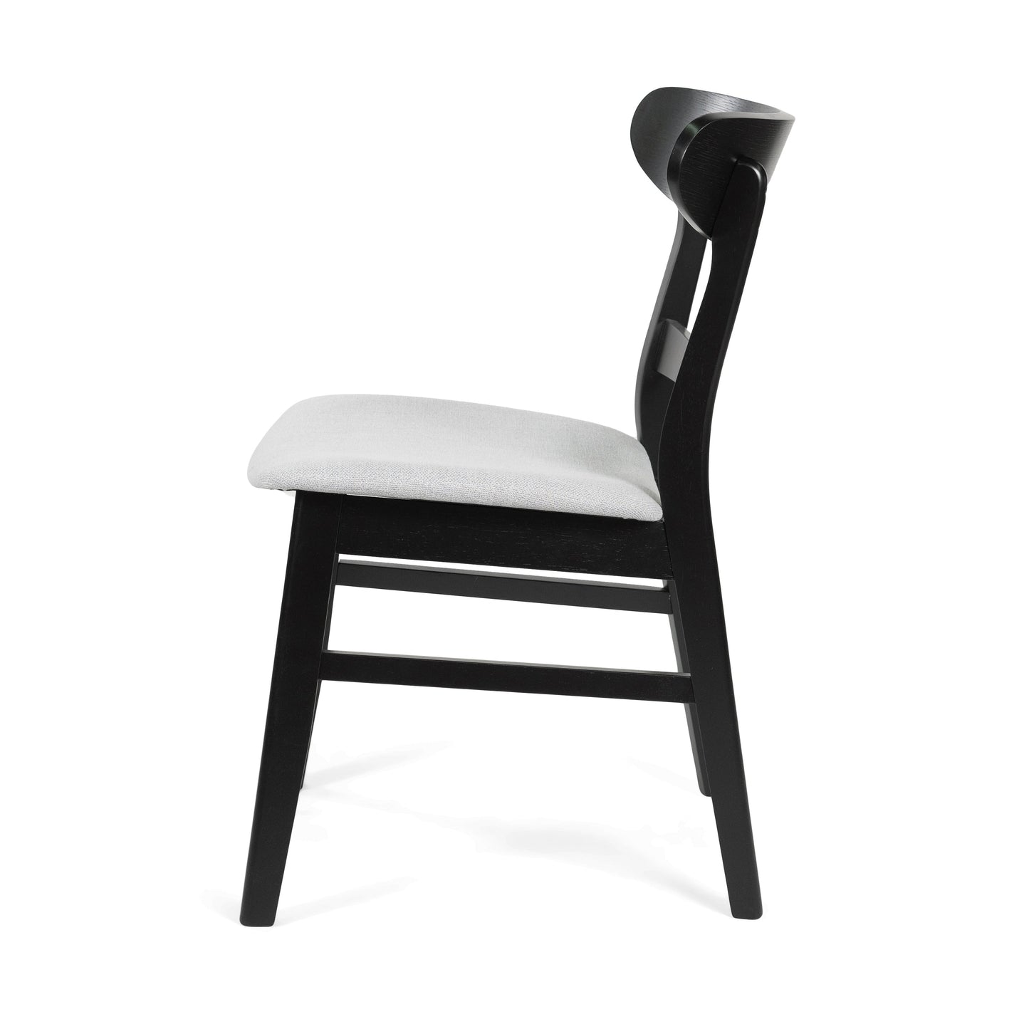 Chaise de salle à manger Abrielle en bois d'acacia rembourré, style moderne du milieu du siècle, par Christopher Knight Home (lot de 2)