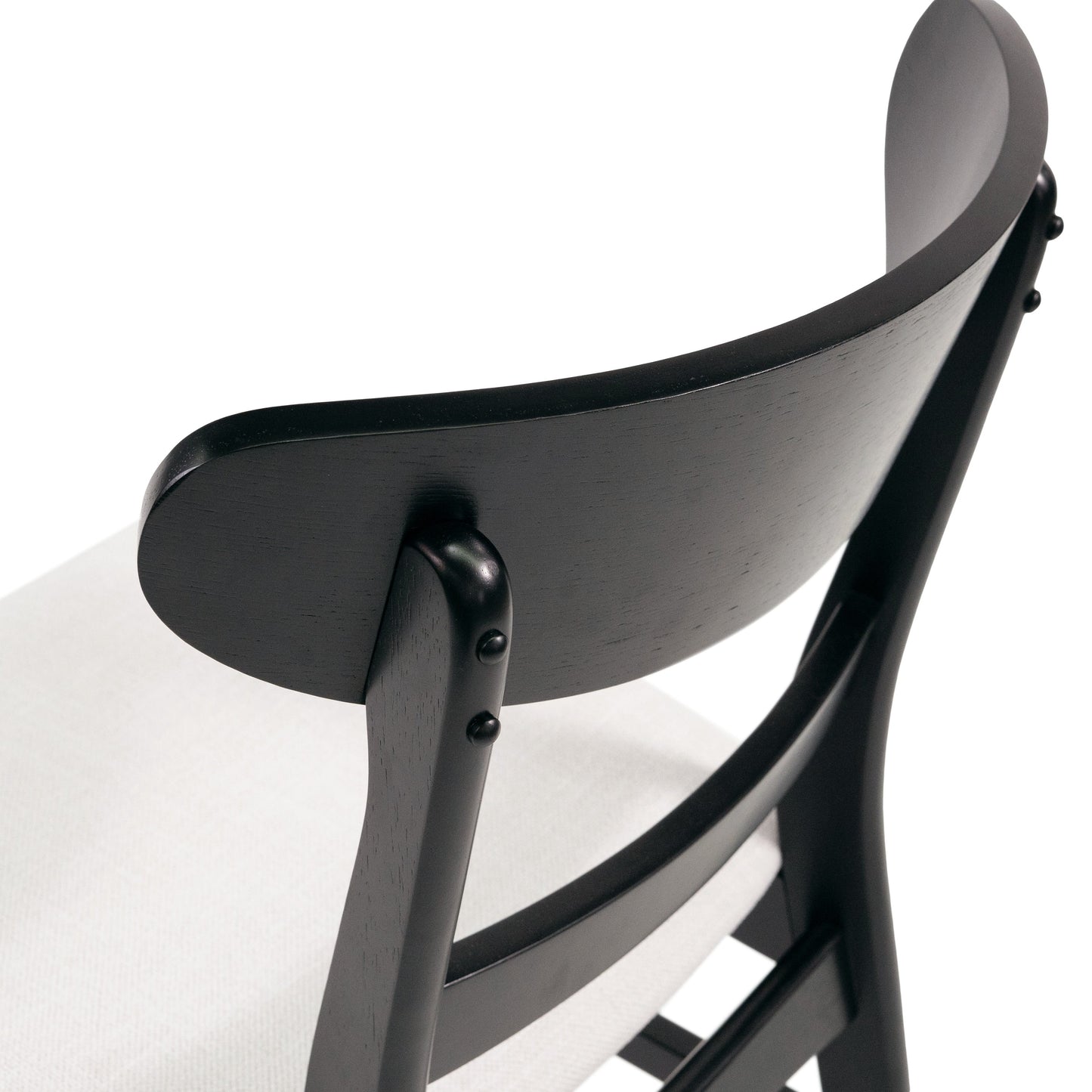 Chaise de salle à manger Abrielle en bois d'acacia rembourré, style moderne du milieu du siècle, par Christopher Knight Home (lot de 2)