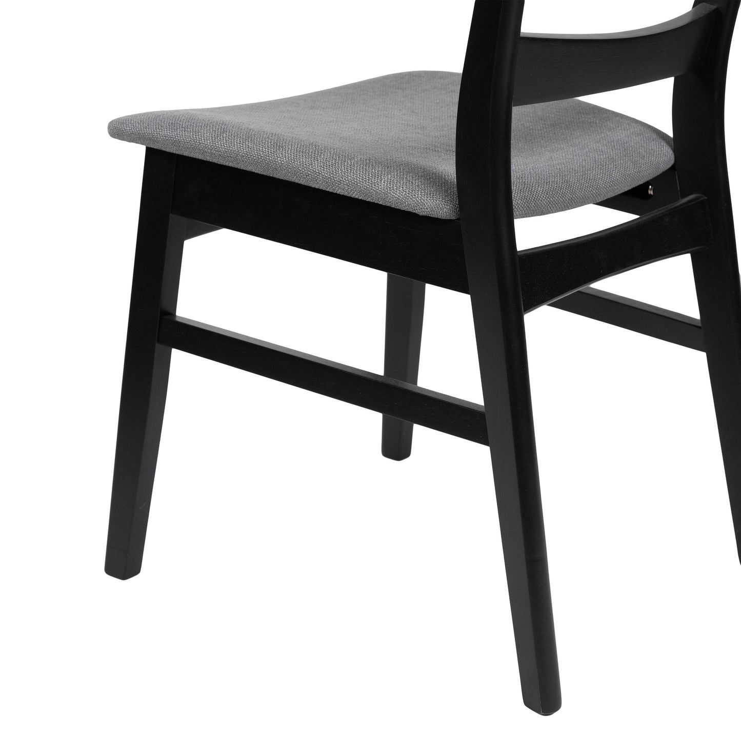 Chaise de salle à manger Abrielle en bois d'acacia rembourré, style moderne du milieu du siècle, par Christopher Knight Home (lot de 2)