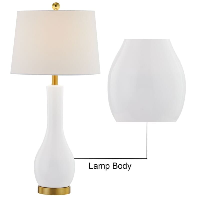 Ensemble de 2 lampes de table en céramique de 28,5 cm avec USB