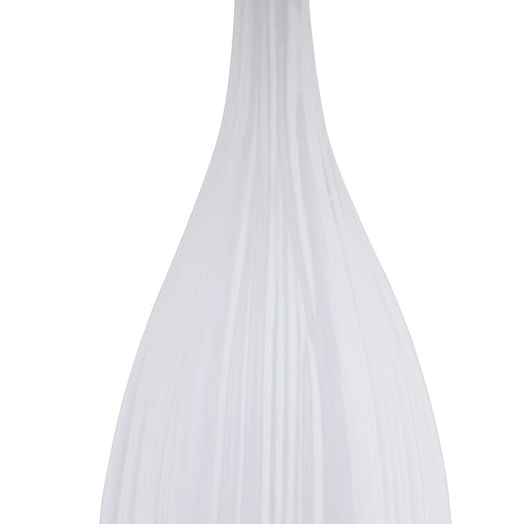 Ensemble de 2 lampes de table en porcelaine blanche standard 31 (lot de 2)