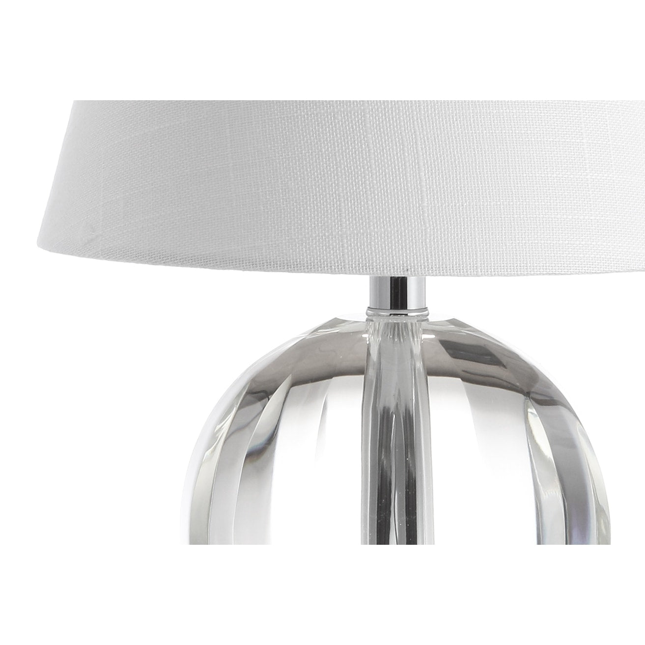 Lampe de table LED Goddard à boule de cristal/métal de 16 pouces, par JONATHAN Y