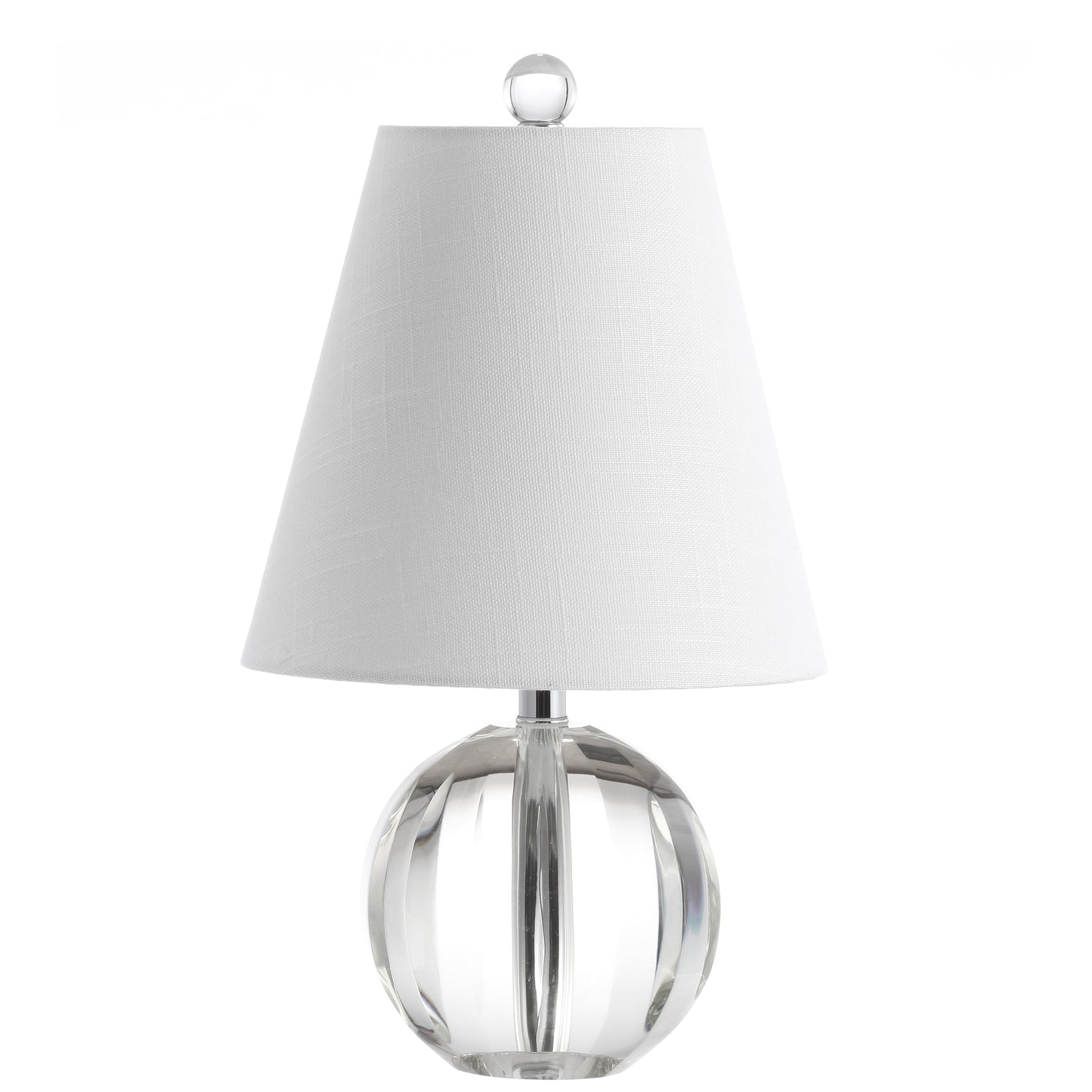 Lampe de table LED Goddard à boule de cristal/métal de 16 pouces, par JONATHAN Y