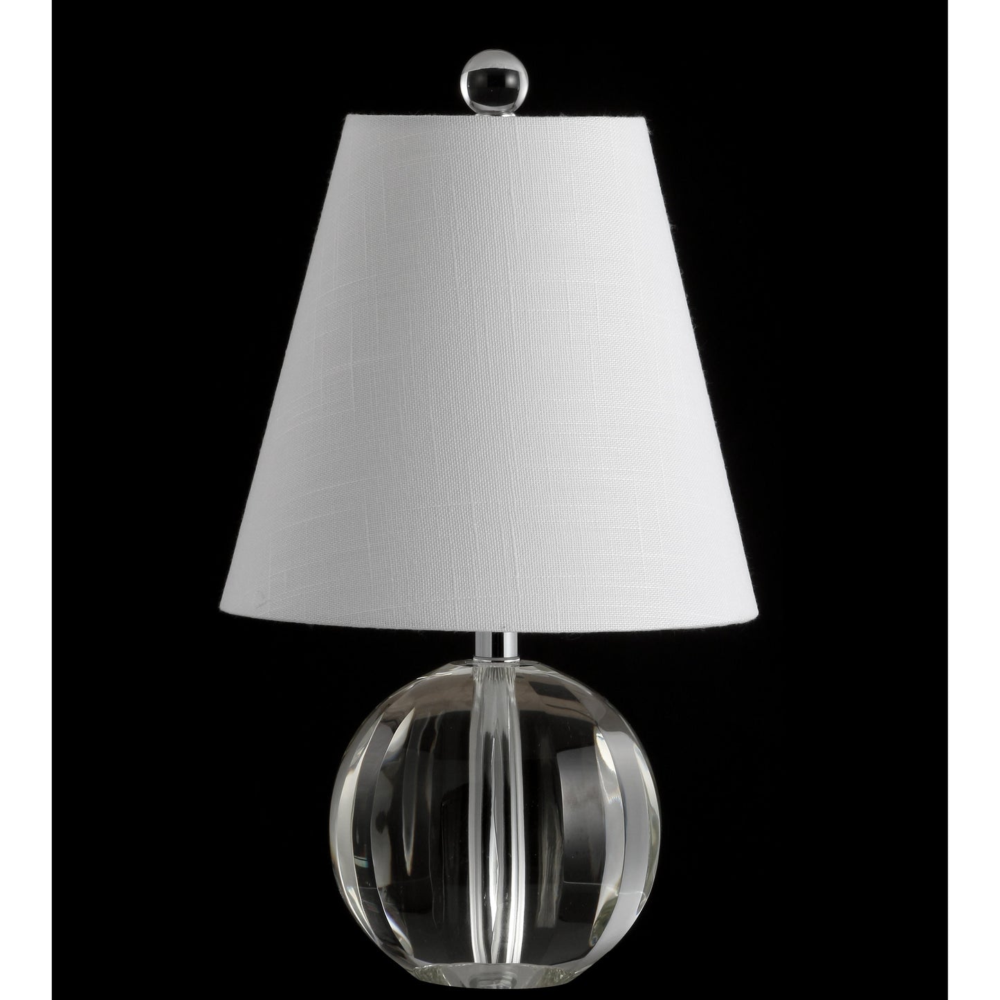 Lampe de table LED Goddard à boule de cristal/métal de 16 pouces, par JONATHAN Y