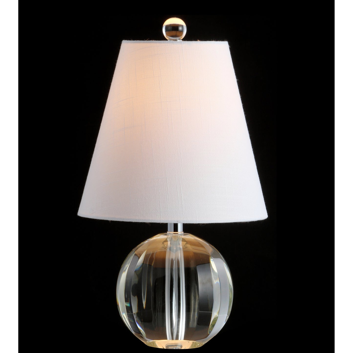 Lampe de table LED Goddard à boule de cristal/métal de 16 pouces, par JONATHAN Y