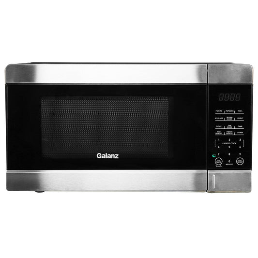 Four à micro-ondes de 0,9 pi³ et 900 W pour comptoir, noir, avec fonction de cuisson rapide en un seul toucher.