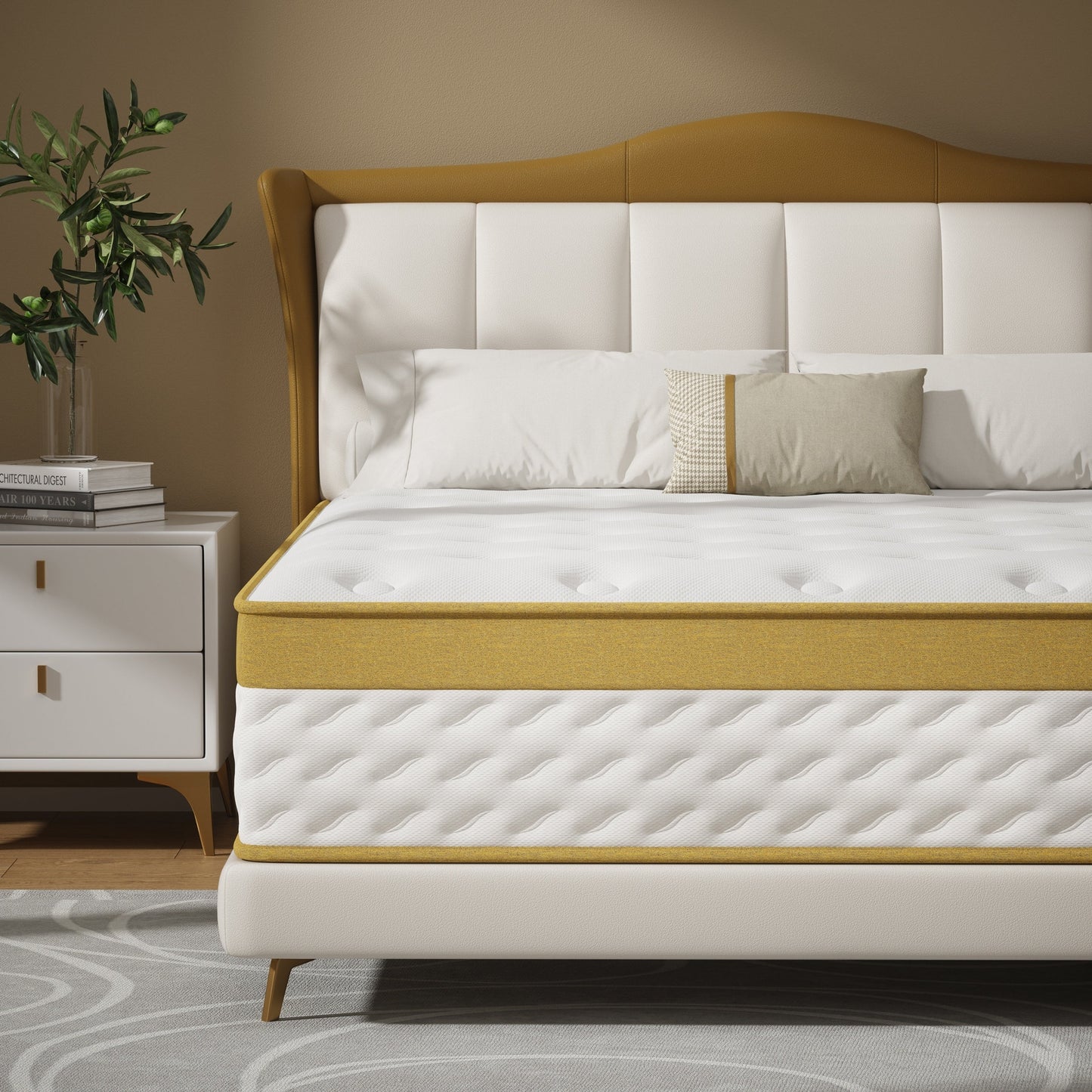 Matelas hybride à ressorts et mousse à mémoire de forme de 25 cm (10 pouces)