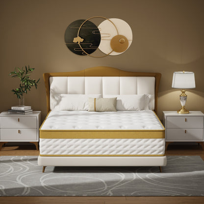 Matelas hybride à ressorts et mousse à mémoire de forme de 25 cm (10 pouces)