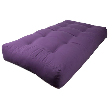 Matelas futon en twill de 25 cm d'épaisseur (simple, double ou queen size)