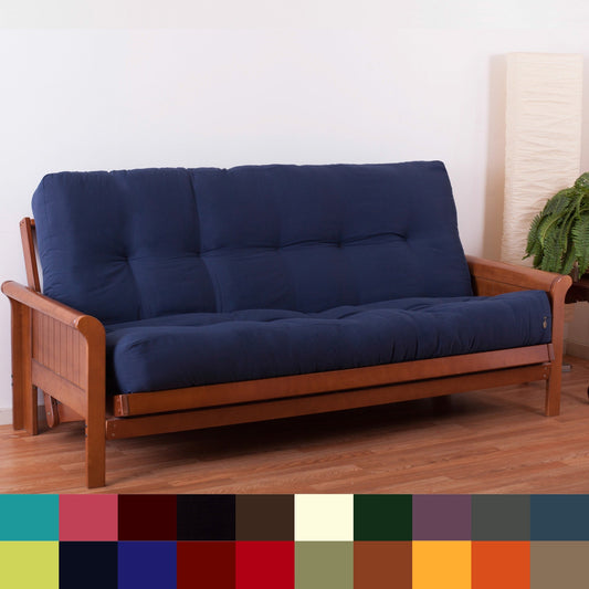 Matelas futon en twill de 25 cm d'épaisseur (simple, double ou queen size)