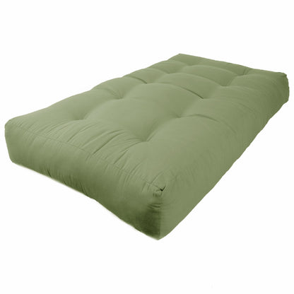 Matelas futon en twill de 25 cm d'épaisseur (simple, double ou queen size)