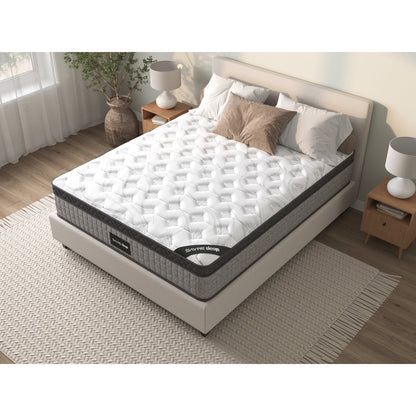 Assemblé aux États-Unis - Matelas hybride 10 Diamond avec ressorts ensachés et mousse à mémoire de forme au gel rafraîchissant