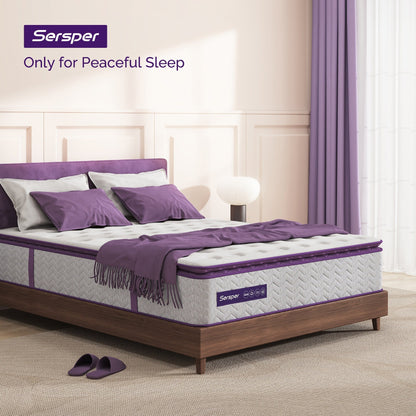Matelas à ressorts medium avec surcouche en mousse à mémoire de forme de 30 cm (12 pouces)