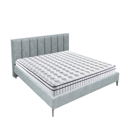 Assemblé aux États-Unis - Matelas hybride 12 Diamond avec ressorts ensachés et mousse à mémoire de forme au gel rafraîchissant