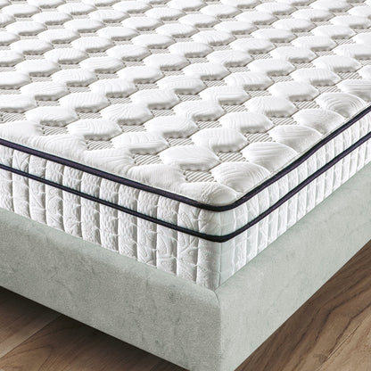 Assemblé aux États-Unis - Matelas hybride 12 Diamond avec ressorts ensachés et mousse à mémoire de forme au gel rafraîchissant