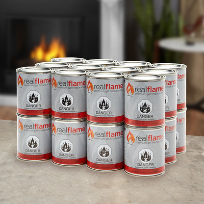 Gel combustible 13 oz (paquet de 24) par Real Flame - 3,5 x 4