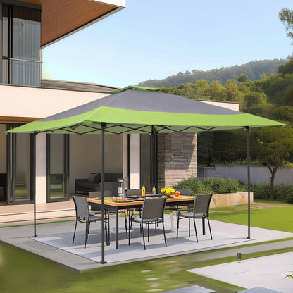 Caravane de jardin gonflable renforcée de 3,96 m x 3,96 m (13' x 13') avec élégant rideau d'angle - 13x13ft