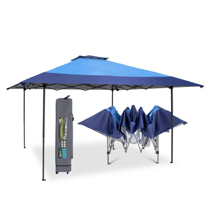 Caravane de jardin gonflable renforcée de 3,96 m x 3,96 m (13' x 13') avec élégant rideau d'angle - 13x13ft