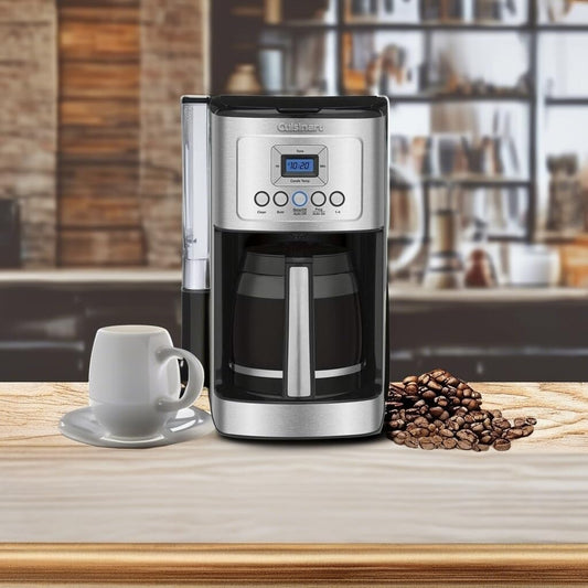 Machine à café programmable 14 tasses, technologie Perfectemp, carafe en verre