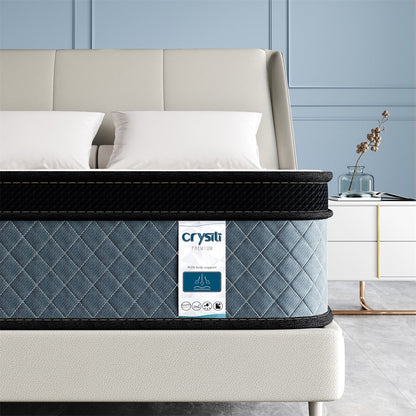 Matelas hybride moelleux de 35 cm (14 pouces) livré dans une boîte