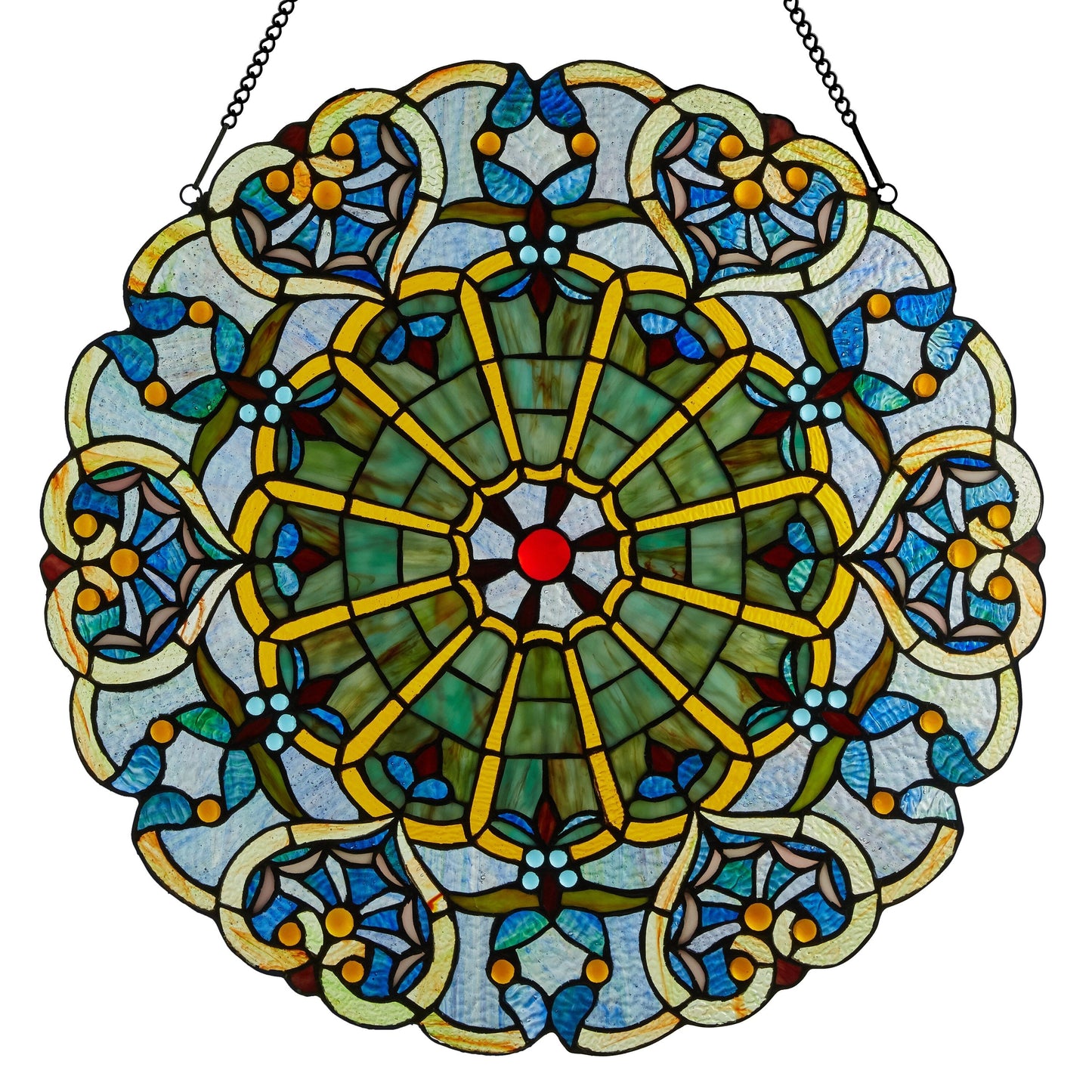 Panneau de fenêtre en verre dépoli victorien de 56 cm de haut de River of Goods
