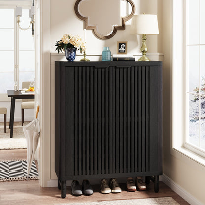 Meuble à chaussures avec porte pour entrée et salon, capacité de 24 paires