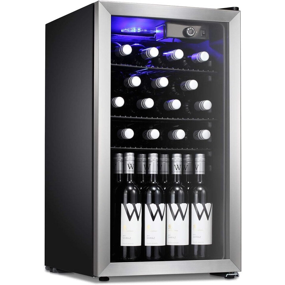 Cave à vin/réfrigérateur à boissons/mini-réfrigérateur pour 26 bouteilles - 44,5 x 49 x 79 cm (17,52*19,29*31,18 pouces)