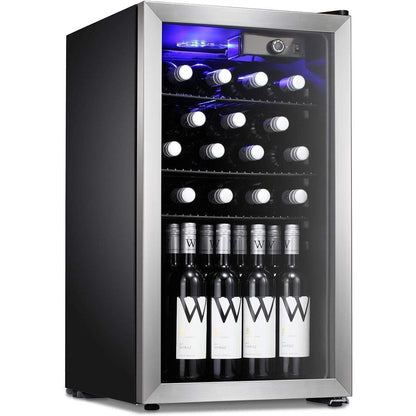 Cave à vin/réfrigérateur à boissons/mini-réfrigérateur pour 26 bouteilles - 44,5 x 49 x 79 cm (17,52*19,29*31,18 pouces)