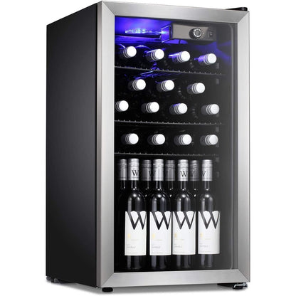 Cave à vin/réfrigérateur à boissons/mini-réfrigérateur pour 26 bouteilles - 44,5 x 49 x 79 cm (17,52*19,29*31,18 pouces)