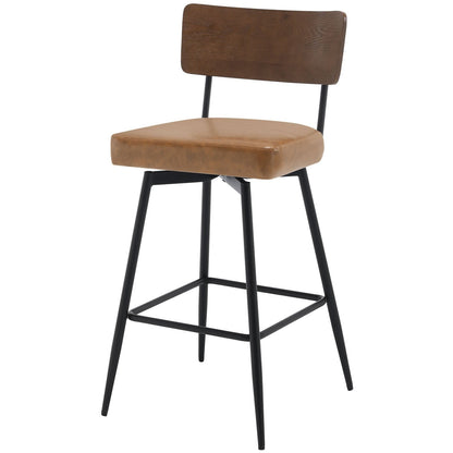 Tabourets de bar/compteur pivotants à revêtement en simili cuir - Lot de 2/3/4