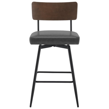 Tabourets de bar/compteur pivotants à revêtement en simili cuir - Lot de 2/3/4