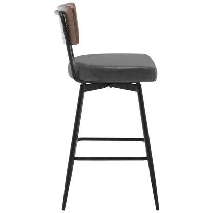 Tabourets de bar/compteur pivotants à revêtement en simili cuir - Lot de 2/3/4