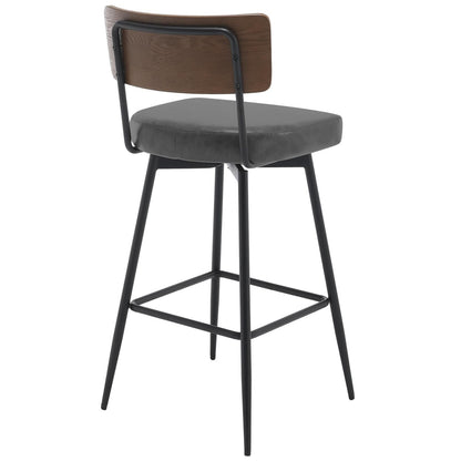 Tabourets de bar/compteur pivotants à revêtement en simili cuir - Lot de 2/3/4