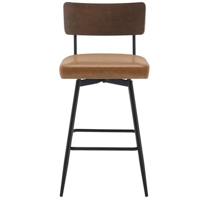 Tabourets de bar/compteur pivotants à revêtement en simili cuir - Lot de 2/3/4