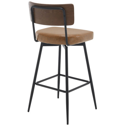 Tabourets de bar/compteur pivotants à revêtement en simili cuir - Lot de 2/3/4