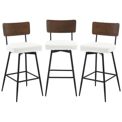 Tabourets de bar/compteur pivotants à revêtement en simili cuir - Lot de 2/3/4