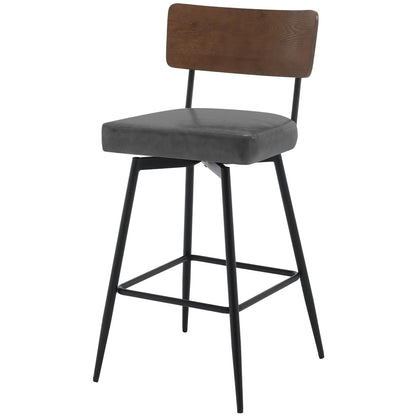Tabourets de bar/compteur pivotants à revêtement en simili cuir - Lot de 2/3/4