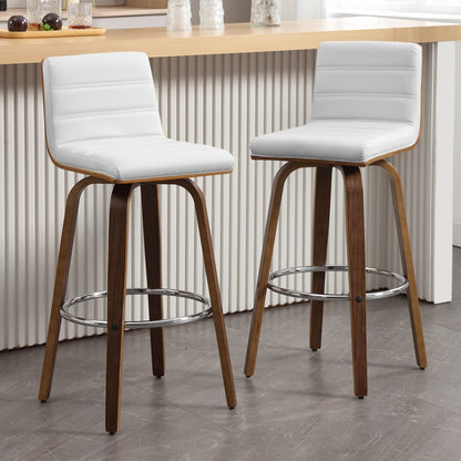 Tabourets de bar/comptoir pivotants en simili cuir 26/29, lot de 2/3