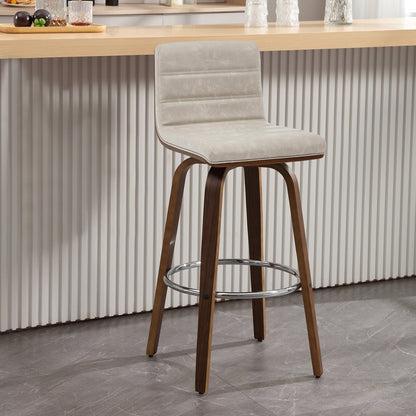 Tabourets de bar/comptoir pivotants en simili cuir 26/29, lot de 2/3