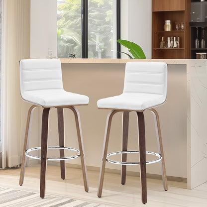 Tabourets de bar/comptoir pivotants en simili cuir 26/29, lot de 2/3