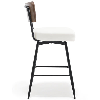 Tabourets de bar/compteur pivotants à revêtement en simili cuir - Lot de 2/3/4