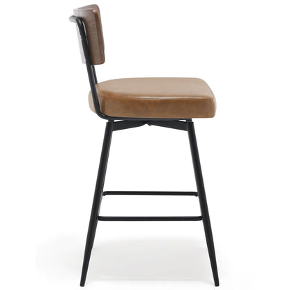 Tabourets de bar/compteur pivotants à revêtement en simili cuir - Lot de 2/3/4