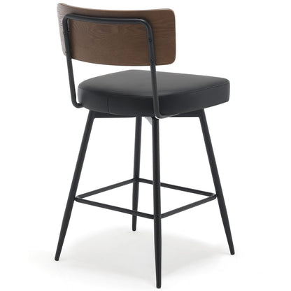 Tabourets de bar/compteur pivotants à revêtement en simili cuir - Lot de 2/3/4