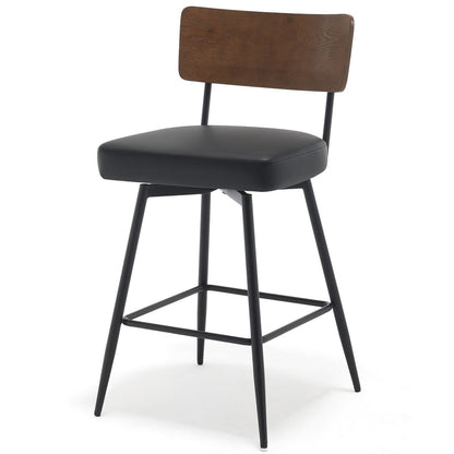 Tabourets de bar/compteur pivotants à revêtement en simili cuir - Lot de 2/3/4